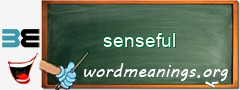 WordMeaning blackboard for senseful